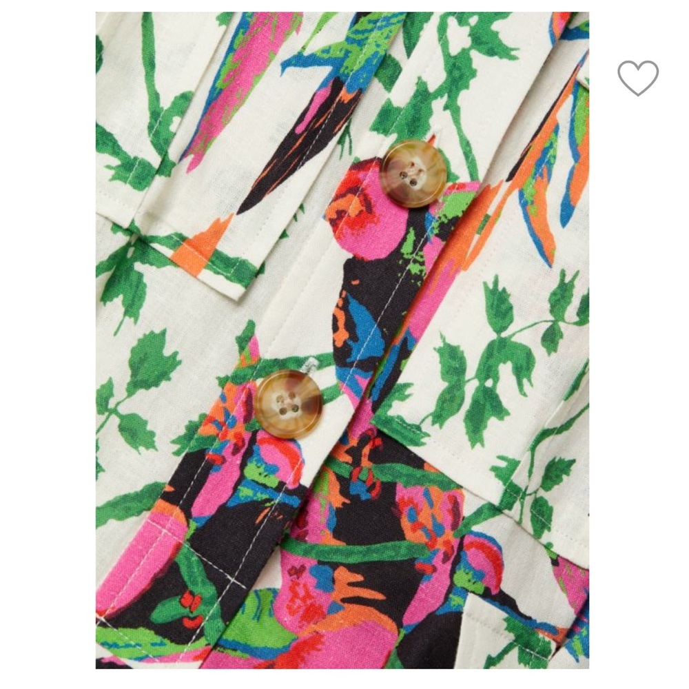 DEREK LAM 10 CROSBY Bird Print Shirtdress - Picture 8 of 9